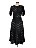 DKNY Polka Dots Black Casual Dress Size 10 - photo 1