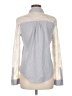 Hinge 100% Cotton Gray Long Sleeve Blouse Size M - photo 2