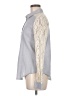 Hinge 100% Cotton Gray Long Sleeve Blouse Size M - photo 5