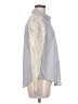 Hinge 100% Cotton Gray Long Sleeve Blouse Size M - photo 4