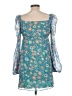 Sky To Moon 100% Polyester Teal Casual Dress Size L - photo 2