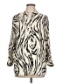Mario Serrani Animal Print Ivory 3/4 Sleeve Blouse Size L - photo 1