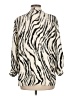 Mario Serrani Animal Print Ivory 3/4 Sleeve Blouse Size L - photo 2