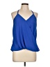 Naked Zebra 100% Polyester Blue Sleeveless Blouse Size L - photo 1