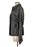Express 100% Silk Metallic Gray Long Sleeve Silk Top Size 11 - 12 - photo 5