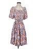 Kate and Sam 100% Rayon Paisley Blue Casual Dress Size S - photo 1