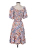 Kate and Sam 100% Rayon Paisley Blue Casual Dress Size S - photo 2