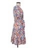 Kate and Sam 100% Rayon Paisley Blue Casual Dress Size S - photo 4