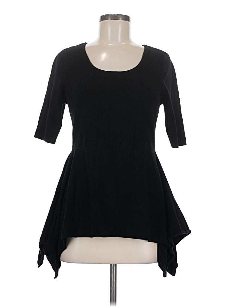 Pre-owned Alfani 3/4 Sleeve T-shirt In Black