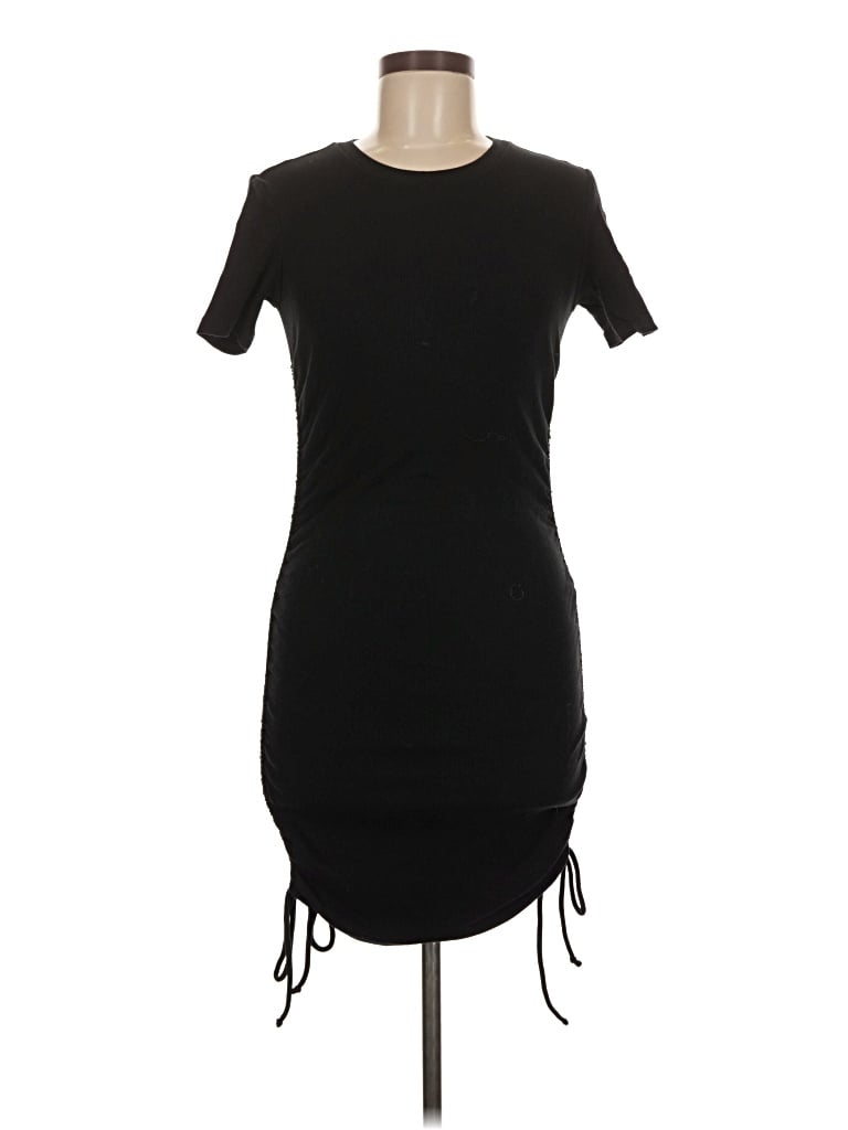Pre-owned Zara Casual Dress In Black