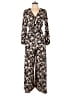 Express 100% Polyester Print Black Jumpsuit Size M - photo 1