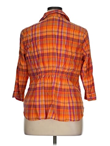 Lane Bryant 3/4 Sleeve Button-Down Shirt (view 2)
