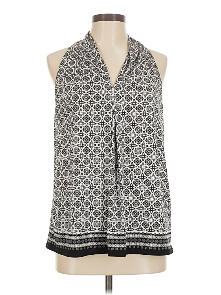 Pre-owned Max Studio Sleeveless Blouse In Gray