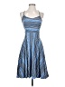 1.State 100% Rayon Print Blue Cocktail Dress Size XS - photo 1