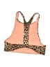 Malai Animal Print Brown Swimsuit Top Size S - photo 2