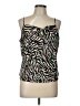 Nine West 100% Polyester Green Sleeveless Top Size L - photo 1