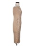 Shein Metallic Tan Cocktail Dress Size 2 - photo 4