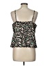 Nine West 100% Polyester Green Sleeveless Top Size L - photo 2