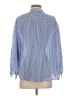 Gap Stripes Blue 3/4 Sleeve Button-Down Shirt Size S - photo 2