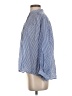 Gap Stripes Blue 3/4 Sleeve Button-Down Shirt Size S - photo 5