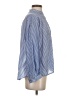 Gap Stripes Blue 3/4 Sleeve Button-Down Shirt Size S - photo 4