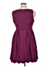 Elle Solid Purple Casual Dress Size 16 - photo 2