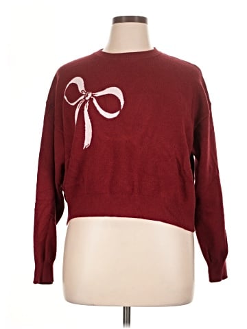 Orange Kiss Pullover Sweater (view 1)