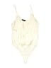 Express 100% Polyester Ivory Bodysuit Size S - photo 1