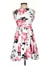 Kate Kasin Floral Gray Cocktail Dress Size P (estimated, petite) - photo 1