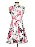 Kate Kasin Floral Gray Cocktail Dress Size P (estimated, petite) - photo 2
