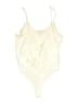 Express 100% Polyester Ivory Bodysuit Size S - photo 2