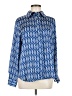 Zara 100% Polyester Blue Long Sleeve Blouse Size M - photo 1