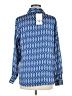 Zara 100% Polyester Blue Long Sleeve Blouse Size M - photo 2