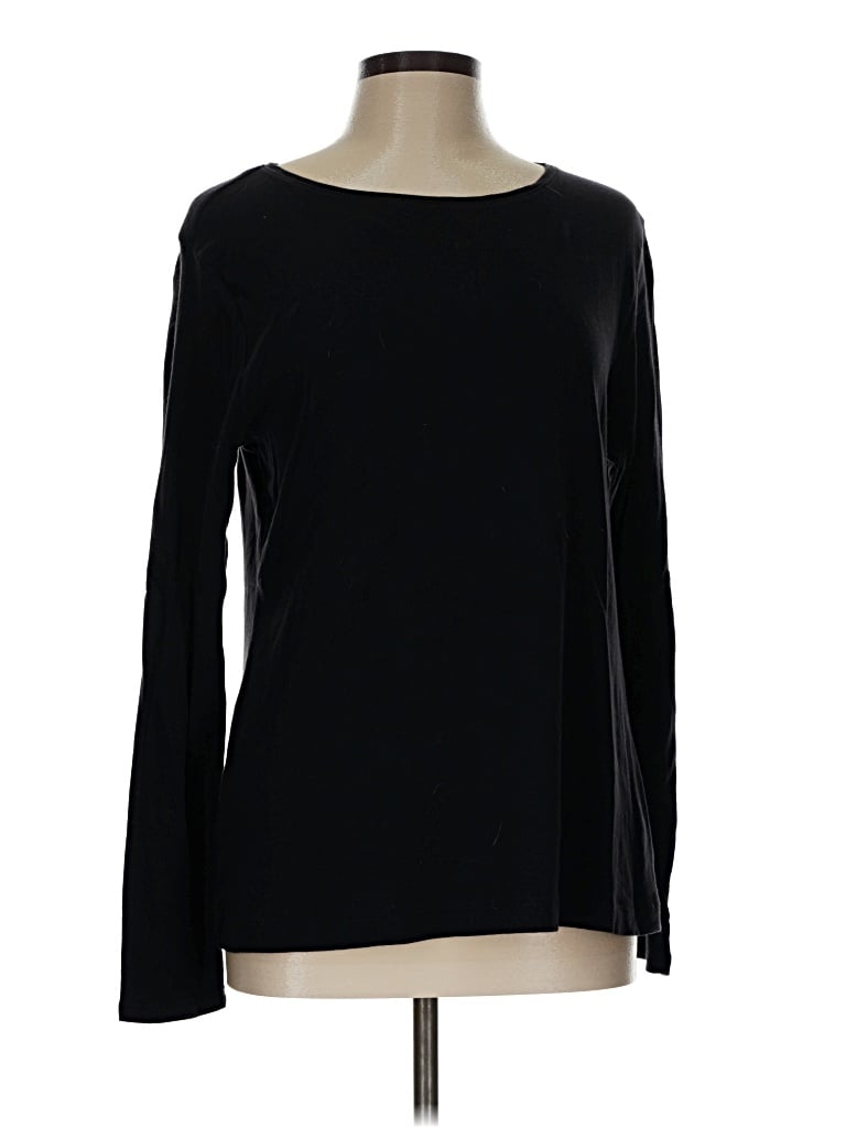 Pre-owned Croft & Barrow Long Sleeve T-shirt In Black