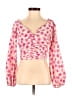 Zara 100% Polyester Pink 3/4 Sleeve Blouse Size XS - photo 1