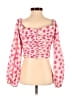 Zara 100% Polyester Pink 3/4 Sleeve Blouse Size XS - photo 2