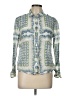 Tory Burch Green Blue Long Sleeve Blouse Size 12 - photo 1