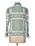 Tory Burch Green Blue Long Sleeve Blouse Size 12 - photo 2