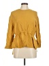 Zara Yellow 3/4 Sleeve Blouse Size M - photo 1