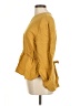 Zara Yellow 3/4 Sleeve Blouse Size M - photo 5