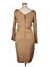 Magaschoni Solid Tan Cocktail Dress Size 14 - photo 2