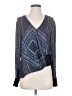 Derek Lam 10 Crosby Blue Long Sleeve Blouse Size 4 - photo 1