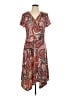Tacera Paisley Red Casual Dress Size L - photo 1