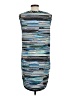BCBGMAXAZRIA Graphic Blue Casual Dress Size L - photo 2