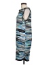 BCBGMAXAZRIA Graphic Blue Casual Dress Size L - photo 5