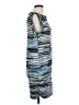 BCBGMAXAZRIA Graphic Blue Casual Dress Size L - photo 4