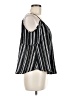 Lush 100% Polyester Stripes Black Sleeveless Blouse Size M - photo 4