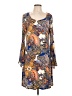 MSK Paisley Blue Casual Dress Size L - photo 1