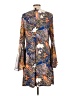 MSK Paisley Blue Casual Dress Size L - photo 2