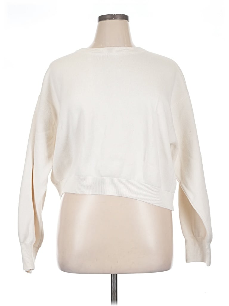 Pre-owned Aerie Pullover Sweater In Ivory